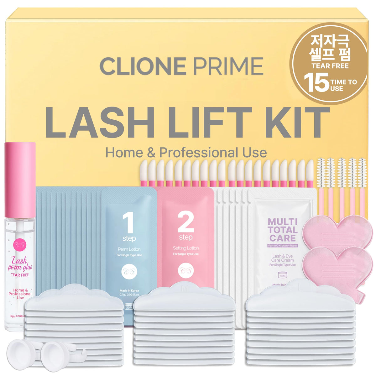 CLIONE Korean Lash Lift Kit packaging front view