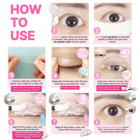 CLIONE Lash Lift and Colour Kit in use on eyebrows
