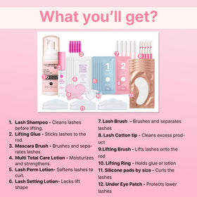CLIONE lash lift kit with single-use sachets