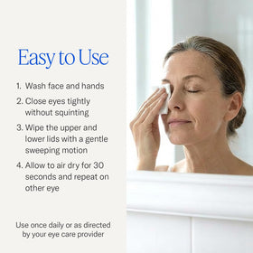 Cliradex Natural Eyelid Towelettes with tea tree oil extract