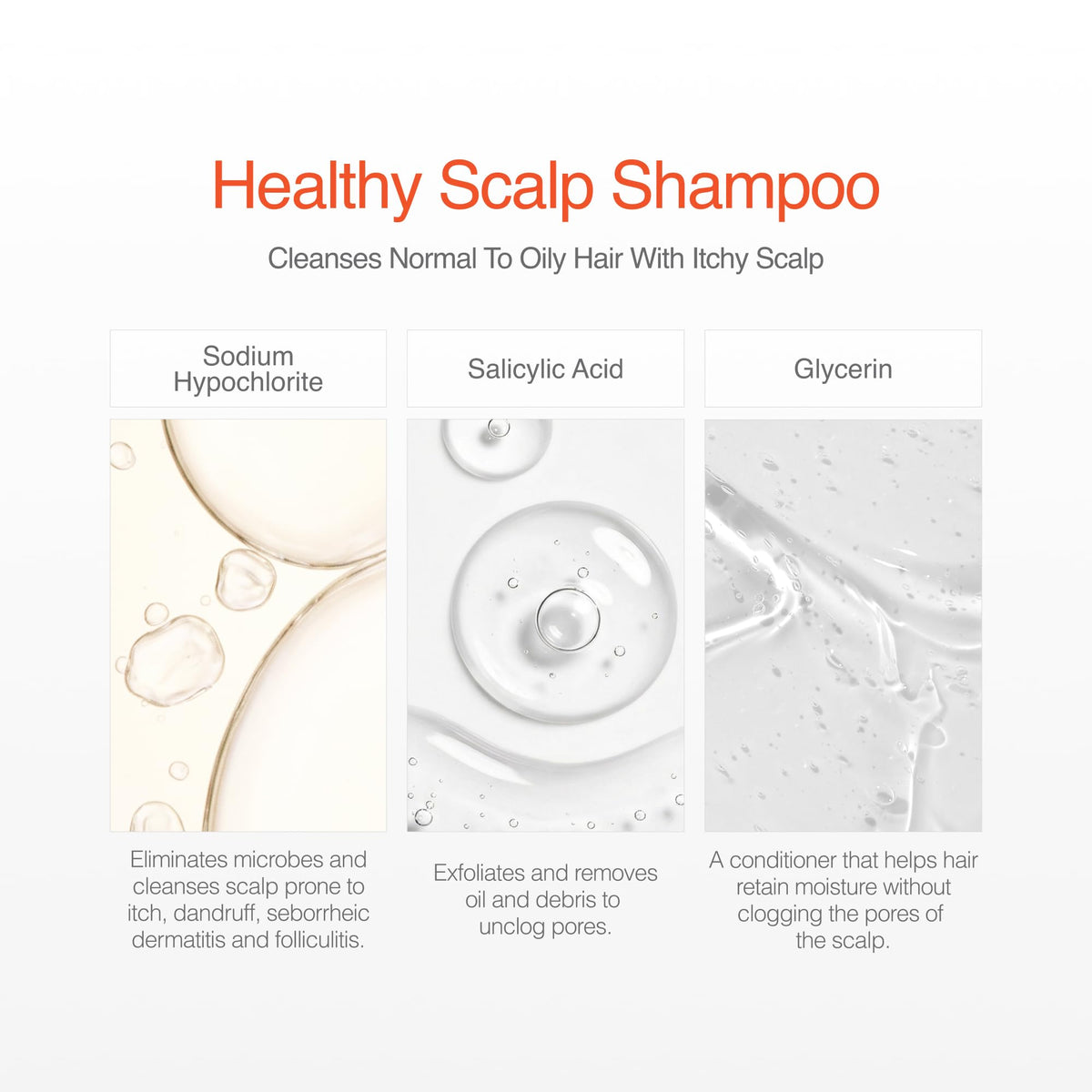 CLn Shampoo with Salicylic Acid back view showing ingredients
