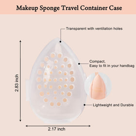 Close-up of a makeup sponge showing fine pores