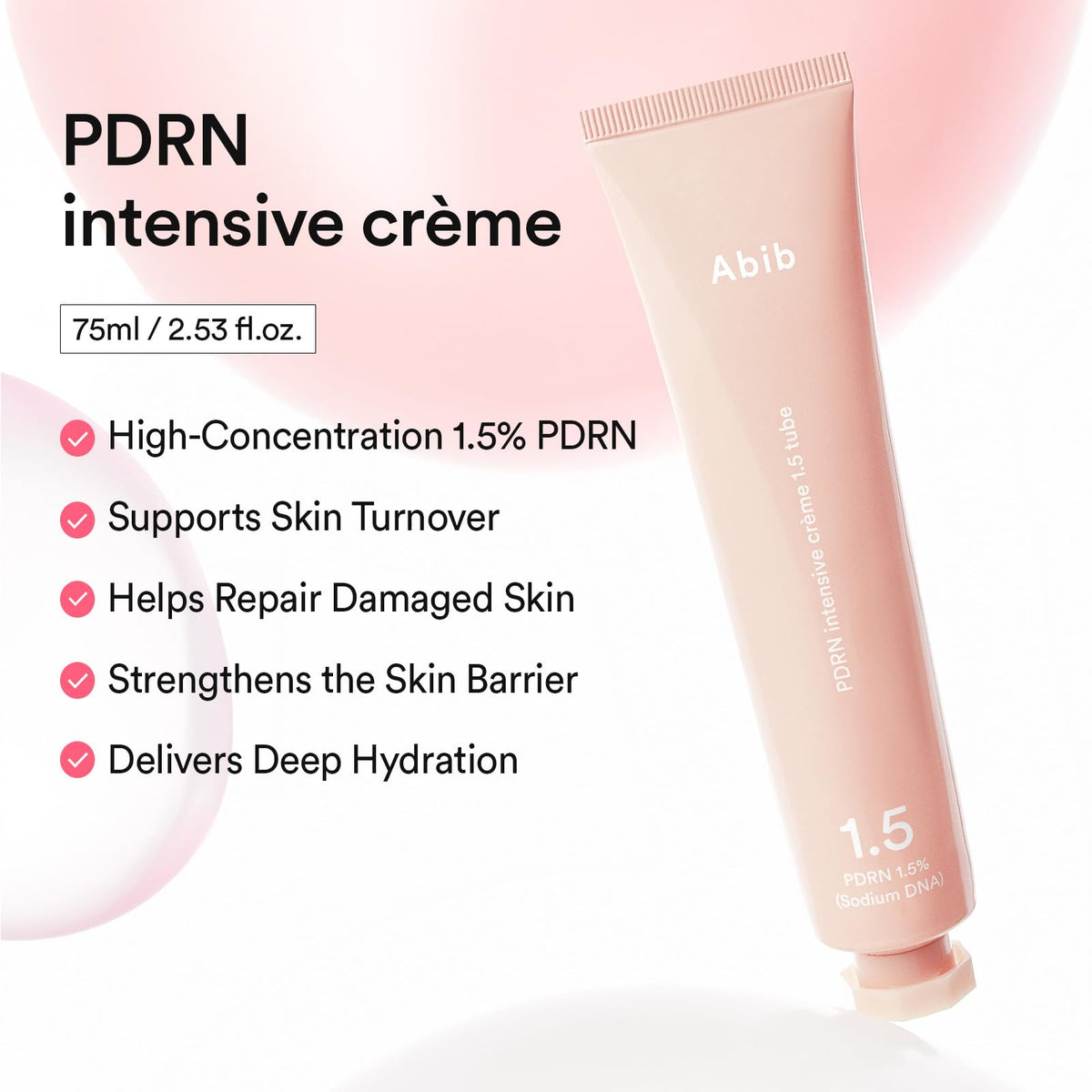 Close-up of Abib PDRN Intensive Cream texture