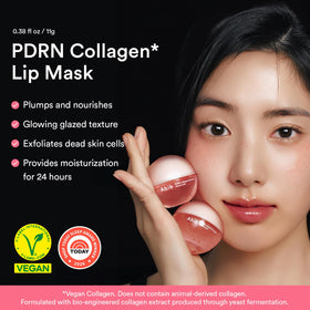 Close-up of Abib PDRN Vegan Collagen Lip Mask jelly texture