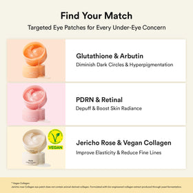 Close-up of abib Vegan Collagen Eye Patches texture