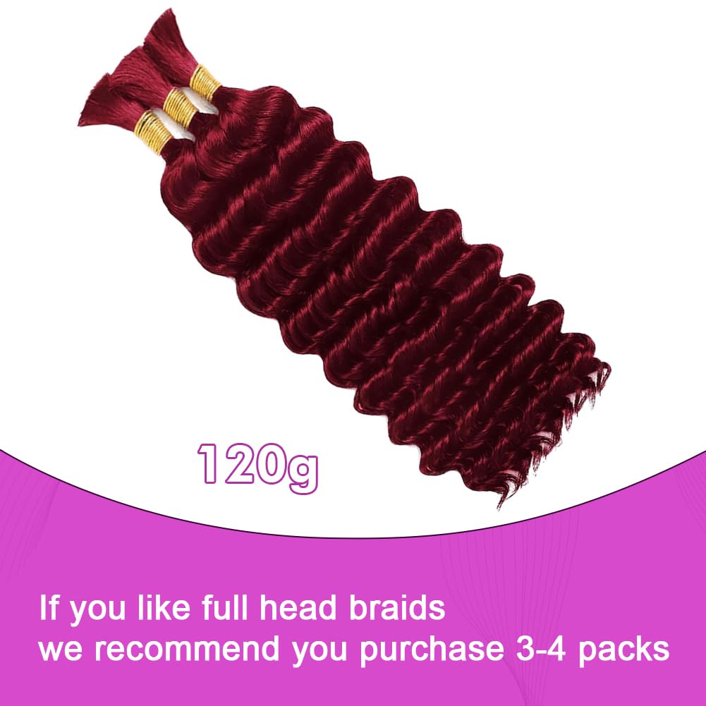 Close-up of Acbhoa deep wave boho braiding hair texture