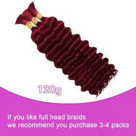Close-up of Acbhoa deep wave boho braiding hair texture