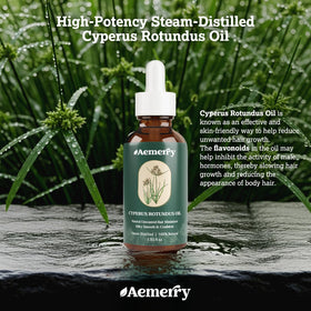 Close-up of Aemerry Cyperus Rotundus Oil texture