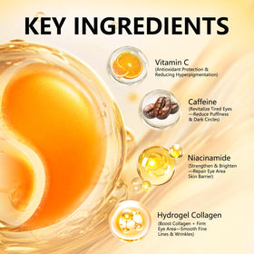 Close-up of Aeryea Vitamin C & Caffeine Under Eye Patches