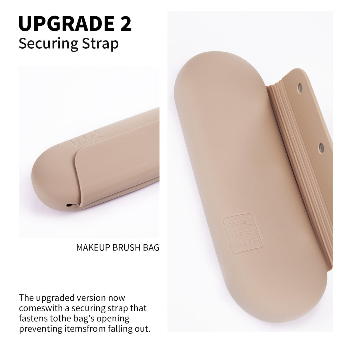 Close-up of AGIKET Soft Silicone Makeup Brush Holder magnetic clasp