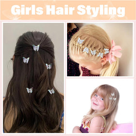 Close-up of AHONEY Mini Glitter Butterfly Hair Clip