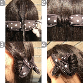 Close-up of Aimin Hair Soft Satin Sponge Rollers showing soft foam texture