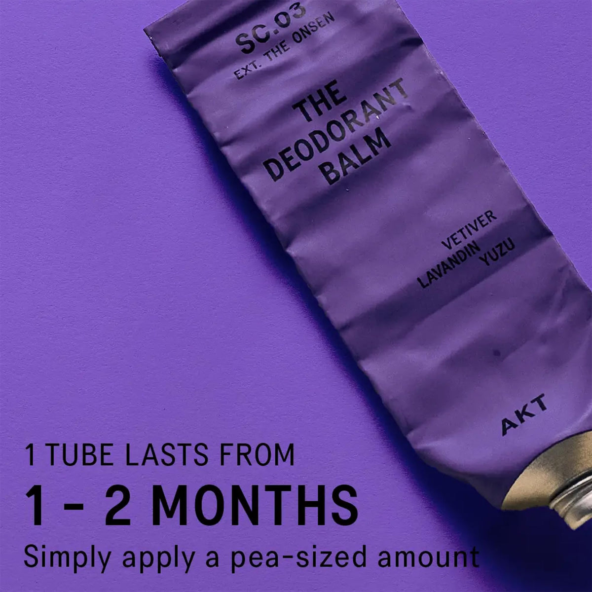 Close-up of AKT Deodorant Balm texture