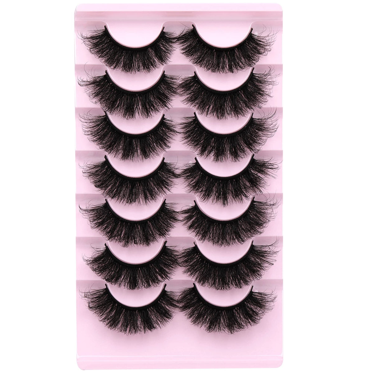 Close-up of ALICROWN HAIR lashes showing volume and texture