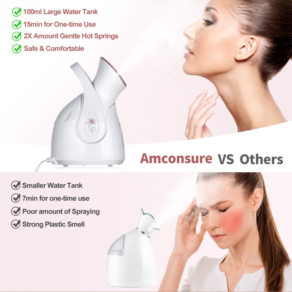 Close-up of Amconsure Facial Steamer mist output