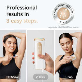 Close-up of AMOTAOS IPL Hair Removal Device flash indicator