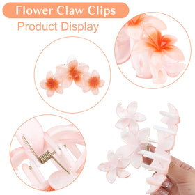 Close-up of ANBALA flower claw clip showcasing interlocking teeth