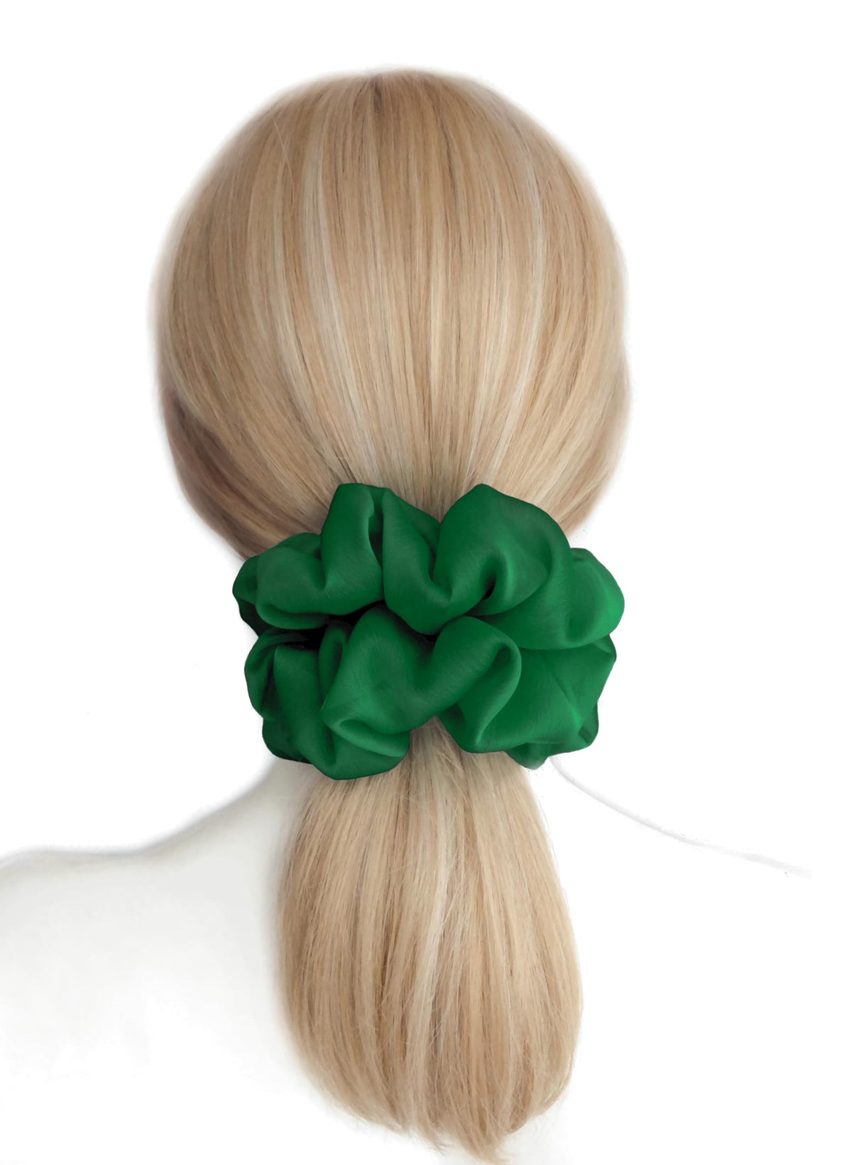 Close-up of AnnushkaHomeDecor Big Scrunchie showing chiffon texture