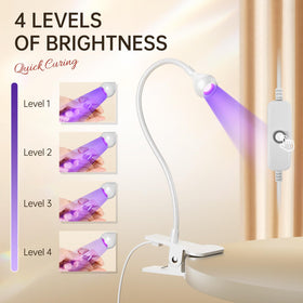 Close-up of AORAEM LED Nail Lamp USB interface