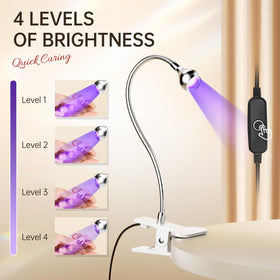 Close-up of AORAEM UV Nail Lamp control switch