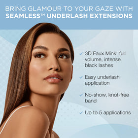 Close-up of Ardell 3D Faux Mink Underlash Extensions showing cluster arrangement