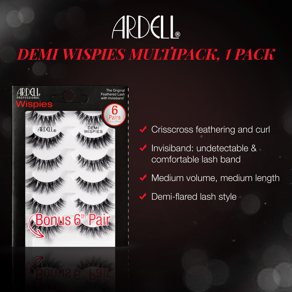Close-up of Ardell Demi Wispies Lashes