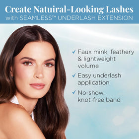 Close-up of Ardell faux mink individual lash clusters in various lengths