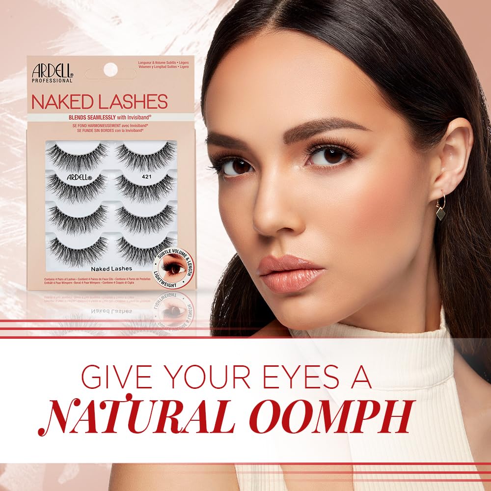 Close-up of Ardell Naked Lashes 421 showing lash fibres