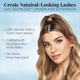 Close-up of Ardell Underlash Lash Extensions clusters in various lengths