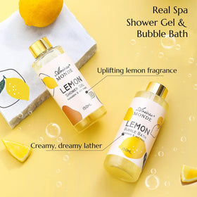 Close-up of ArioseMonde shower gel from the gift set