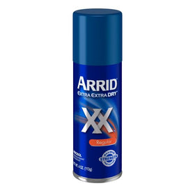 Close-up of Arrid Anti-Perspirant Deodorant Spray can