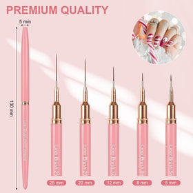 Close-up of Artdone nail art pen showing fine brush tip