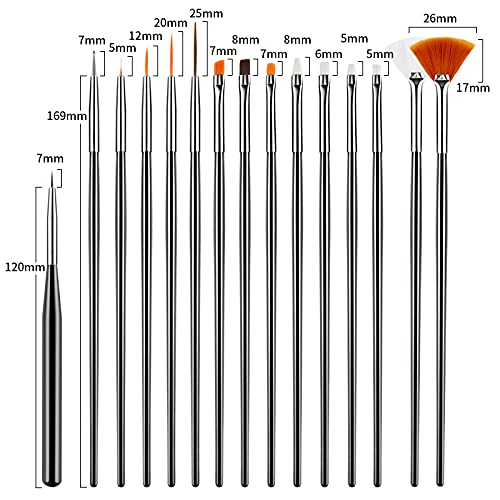 Close-up of Artdone nail dotting tools