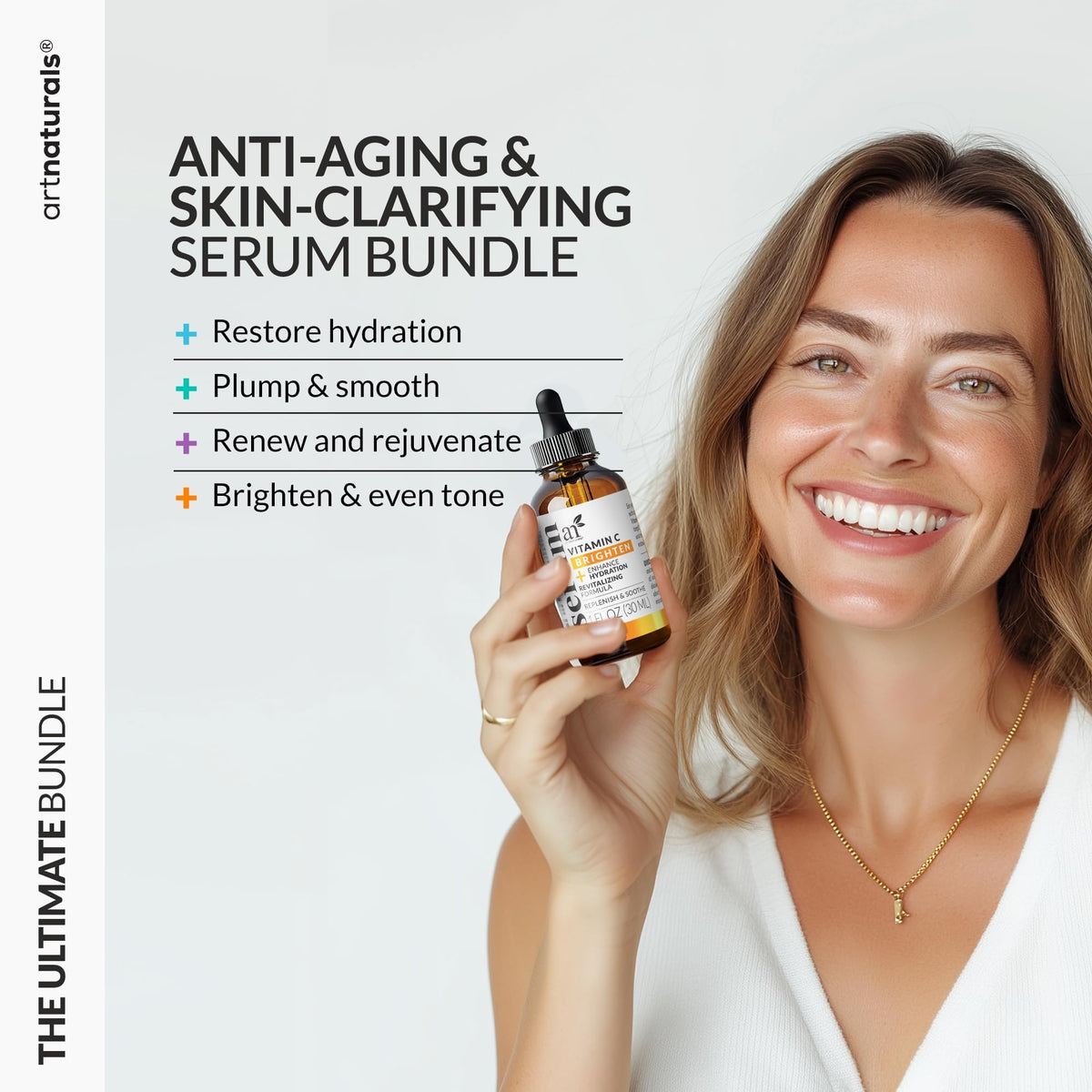 Close-up of Artnaturals Vitamin C Serum bottle