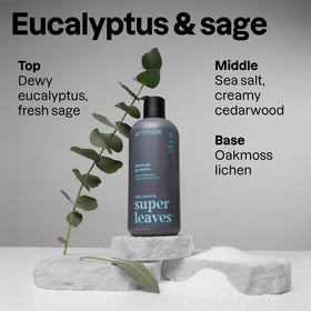 Close-up of ATTITUDE Shower Gel Body Wash bottle with label