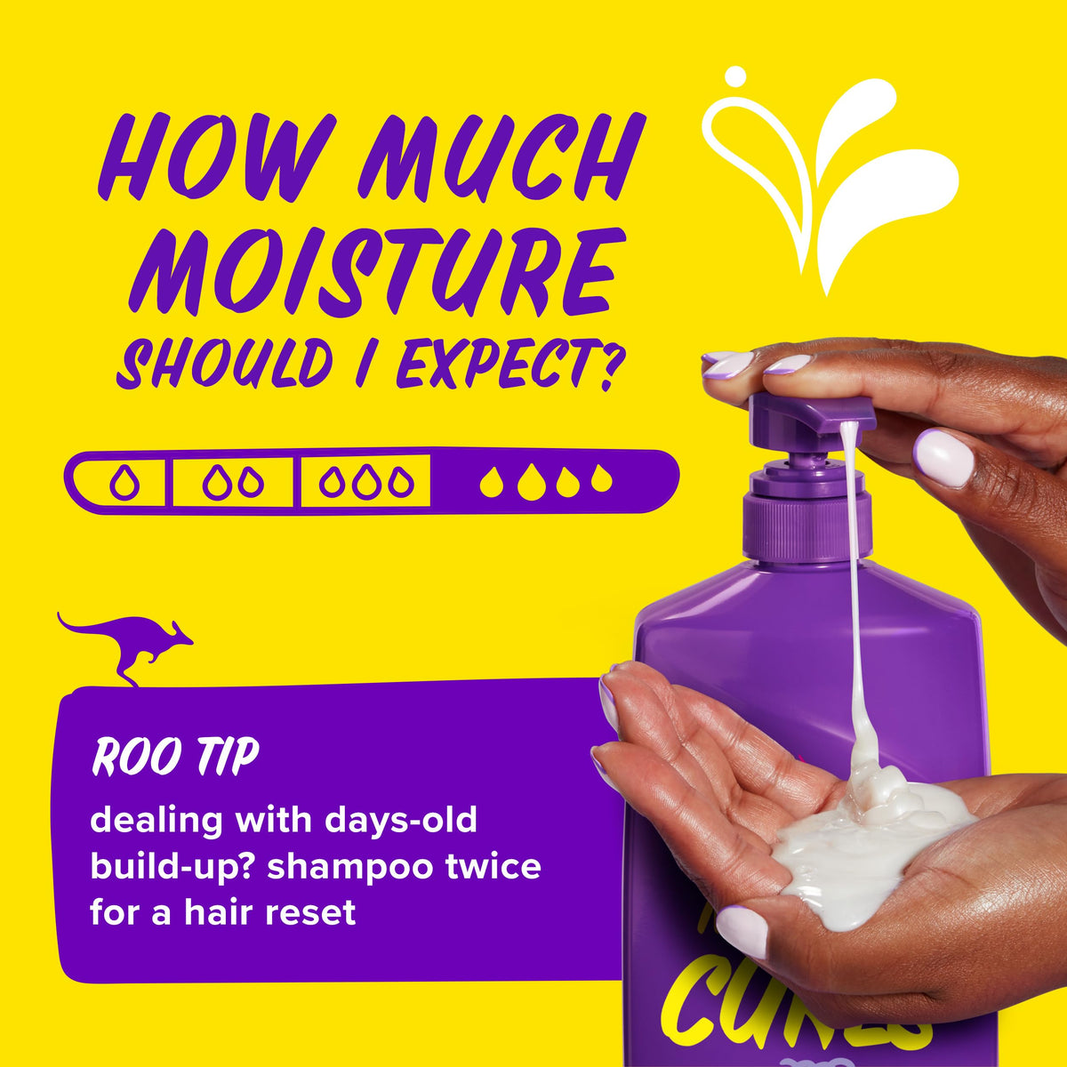 Close-up of Aussie Miracle Curls Shampoo label