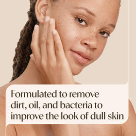 Close-up of Aveeno Clear Complexion Foaming Cleanser texture