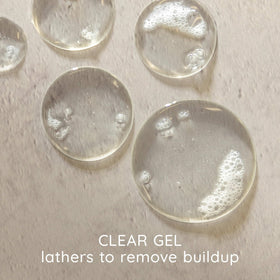 Close-up of Aveeno Fresh Greens Blend Shampoo label
