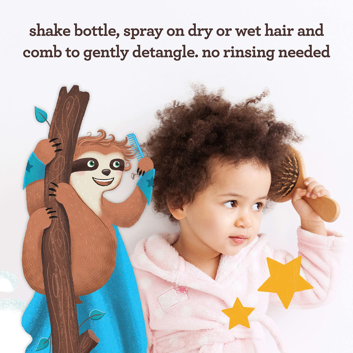 Close-up of Aveeno Kids Hair Detangler Spray nozzle