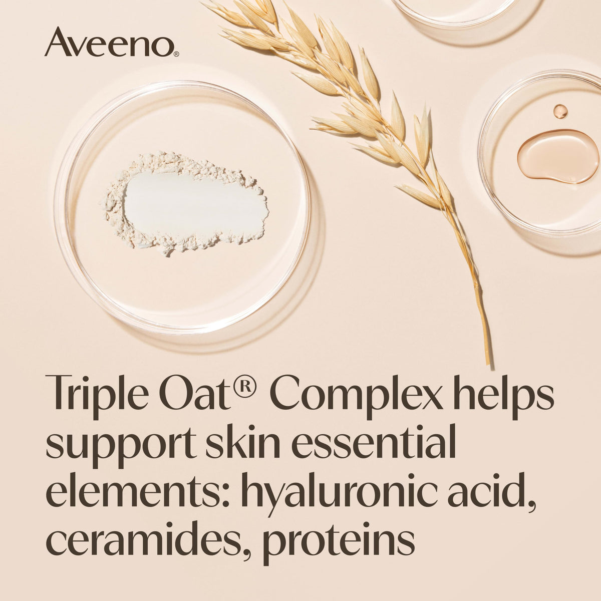 Close-up of Aveeno Skin Relief Body Wash texture