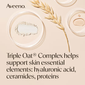 Close-up of Aveeno Skin Relief Body Wash texture