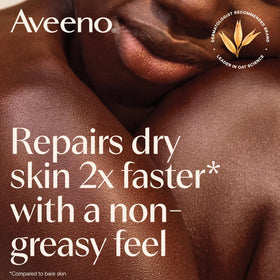 Close-up of Aveeno Skin Relief Healing Ointment texture