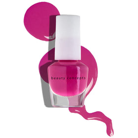 Close-up of B.C BEAUTY CONCEPTS nail polish bottles