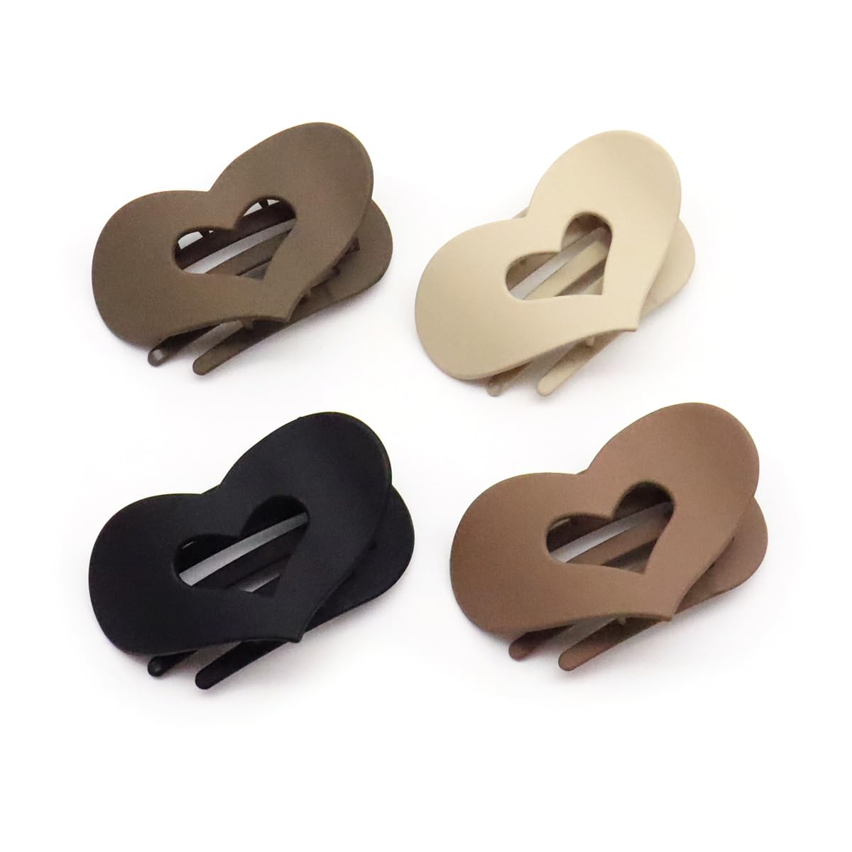 Close-up of B.PHNE matte hair claw clip with non-slip teeth