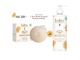 Close-up of Babo Botanicals Shampoo & Wash Bar texture