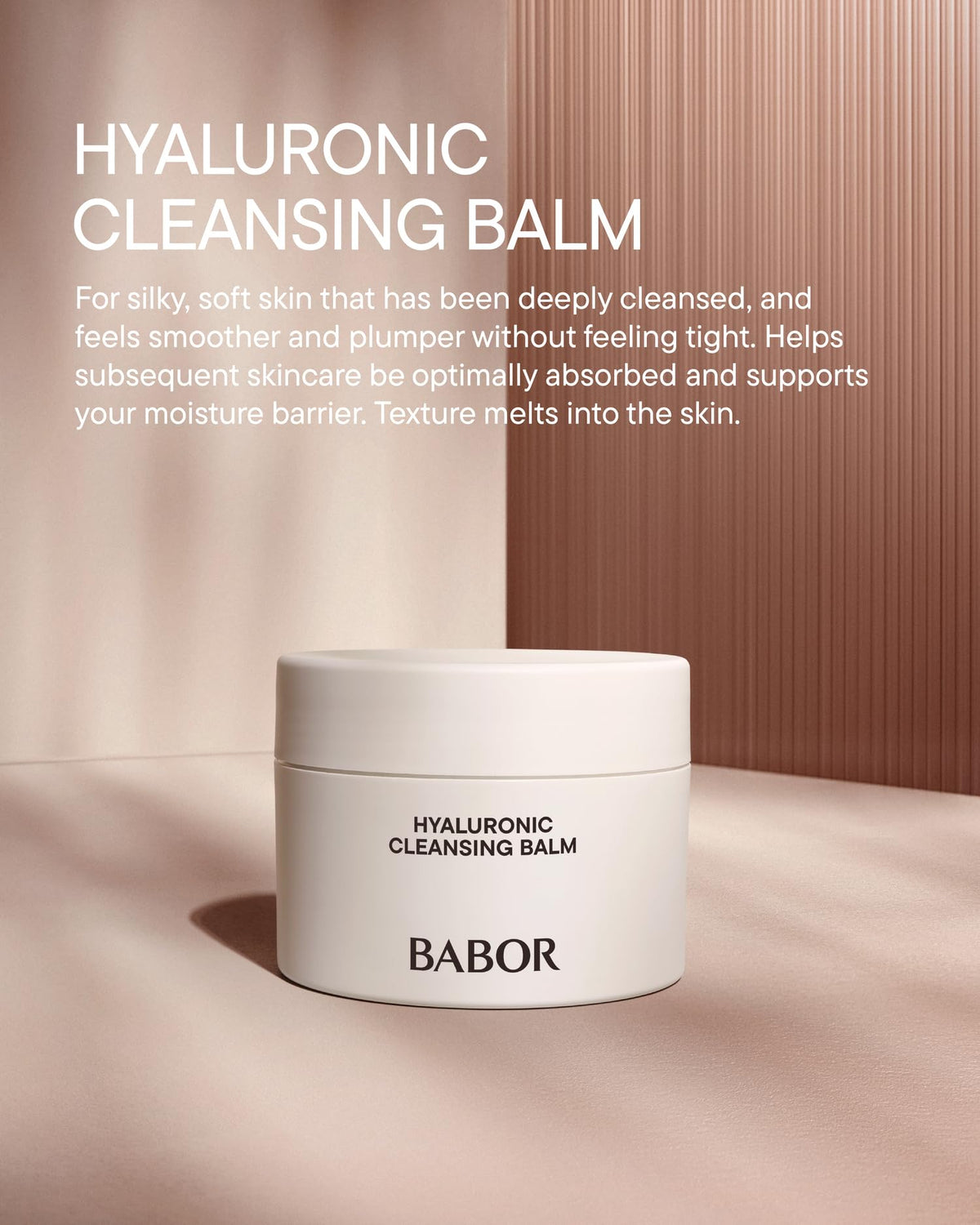 Close-up of BABOR Hyaluronic Cleansing Balm texture