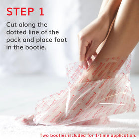 Close-up of Baby Foot Original Exfoliation Foot Peel ingredients list