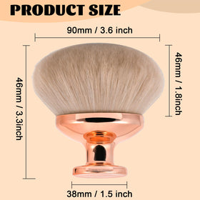 Close-up of BABYSHEEP 90mm brush head showing bristles