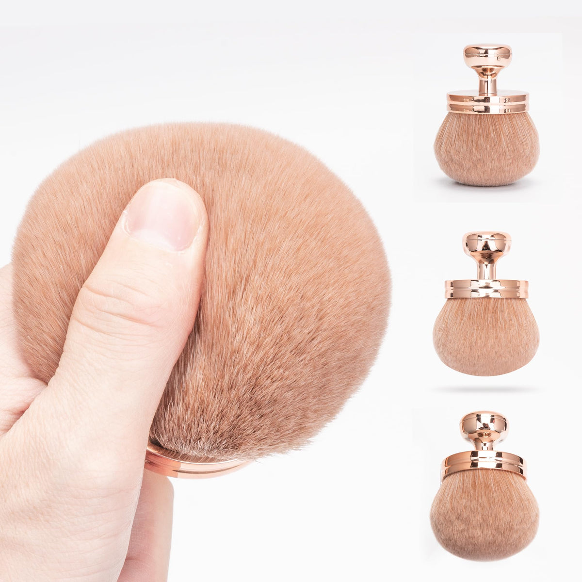 Close-up of BABYSHEEP Extra Large Body Makeup Brush bristles