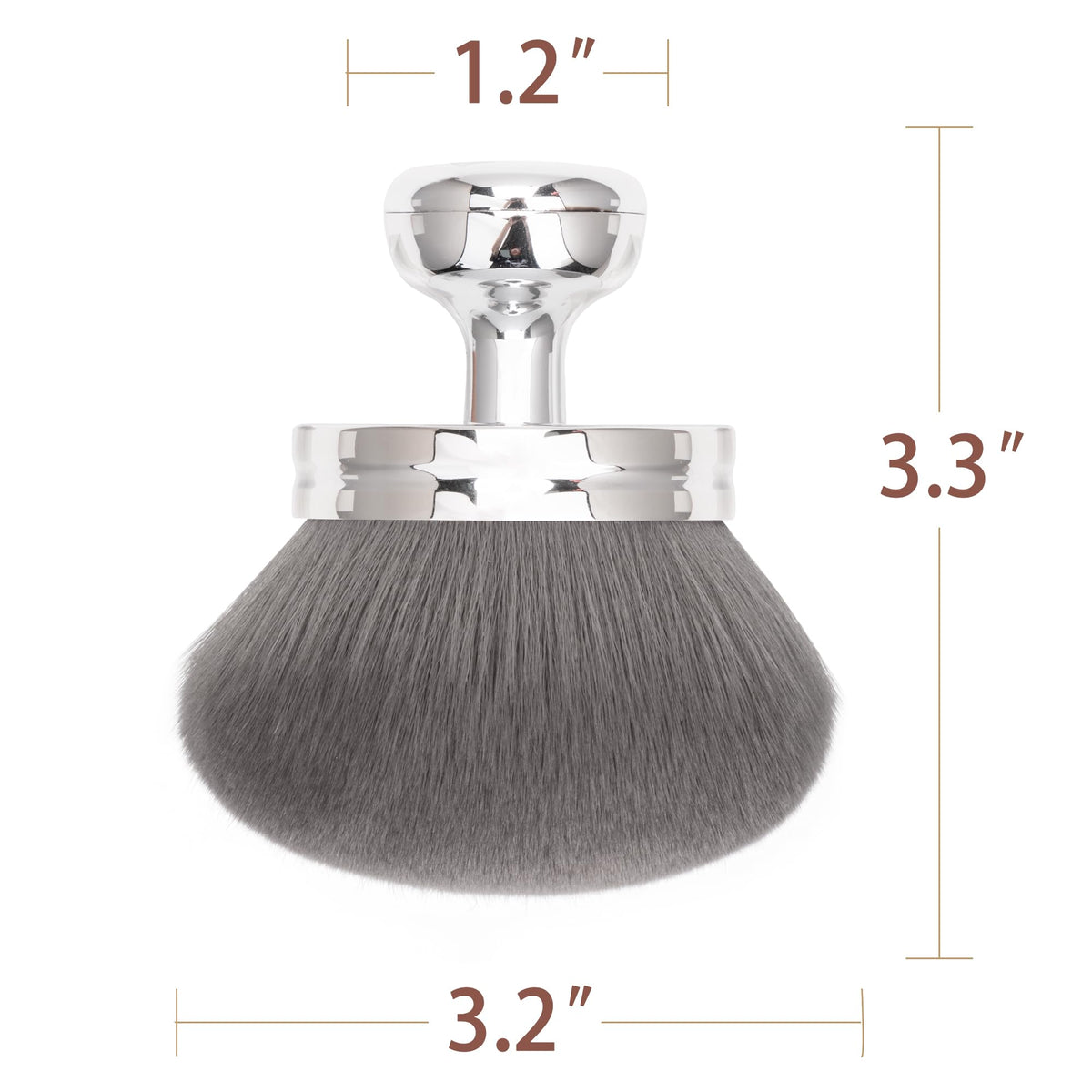 Close-up of BABYSHEEP kabuki brush bristles